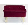 Pufa MILAN na złotych nogach – Ekskluzywne Siedzisko