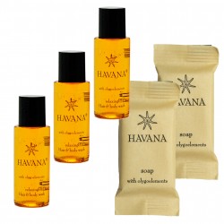 Hotel Set Havana Shampoo&Duschgel 30ml 100 Stk. Seife 15g 100 Stk.