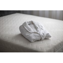 Hotel Schlafrock Morgenrock weiß S 100% Baumwolle Frotte