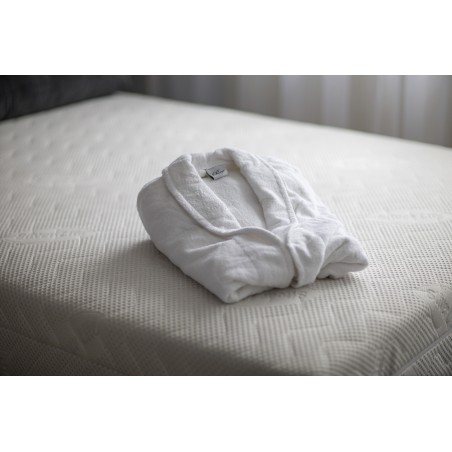 Szlafrok hotelowy biały PRESTIGE M