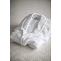 Szlafrok hotelowy biały PRESTIGE M