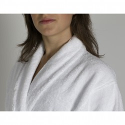 Hotel Schlafrock weiß Tokio 100% Baumwolle Waffel Muster