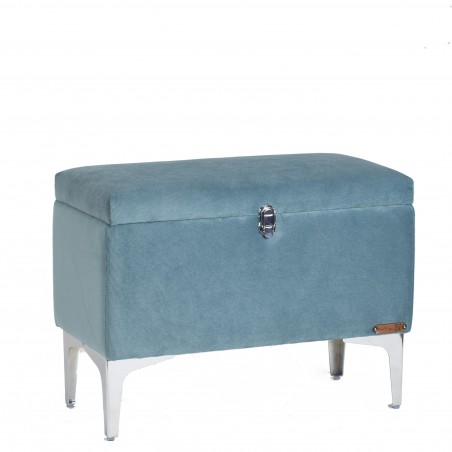 Nowoczesny Kufer OSLO Tapicerowany – Otwierana Pufa w Stylu Norweskim
