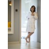 Hotel Schlafrock Morgenrock weiß Sapporo 100% Baumwolle Frotte 360g/m2