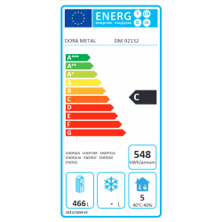Armoire réfrigérée une porte, 520 litres