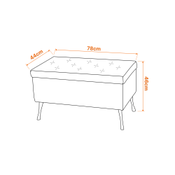 Pufa Paris: Siedzisko Welurowe z Guzikami – Glamour