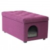 Sitzpouf mit integriertem Haustierbett