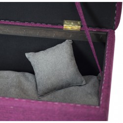 Sitzpouf mit integriertem Haustierbett