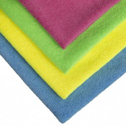 Mikrofasertuch 30x30 cm, 4-farbig sortiert