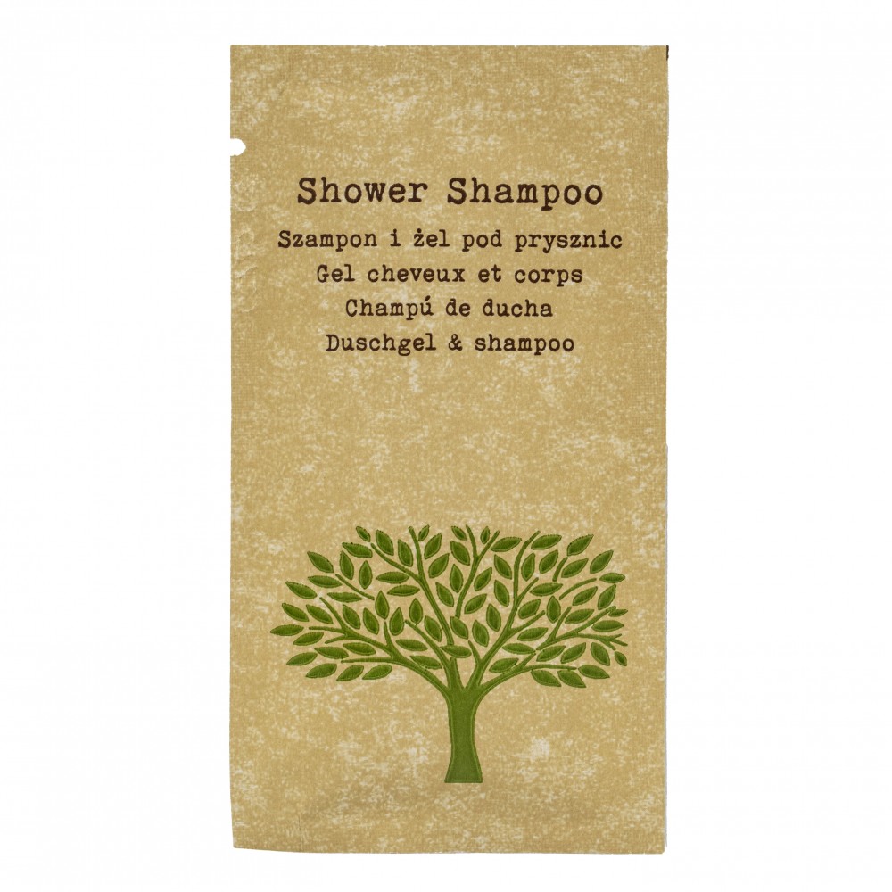 Szampon-żel kosmetyki hotelowe 10ml , NATURE, 100szt