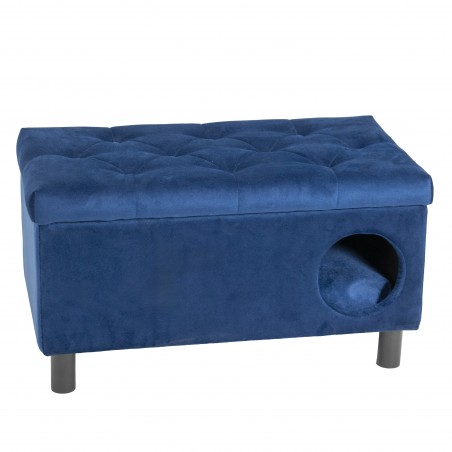 Pufa otwierana z legowiskiem, domek dla psa, królika lub kota