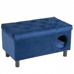 Pufa otwierana z legowiskiem, domek dla psa, królika lub kota