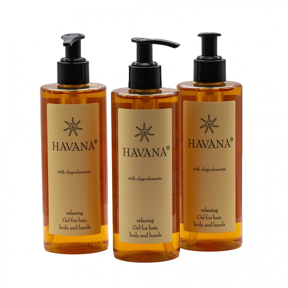 Havana 2in1 Shampoo und Gel in einer runden 300-ml-Flasche 10 stk