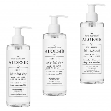 Zestaw Szampon i żel pod prysznic 2w1 Aloesir 300ml 10 sztuk