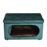 Hocker mit integriertem Hundebett und Kissen