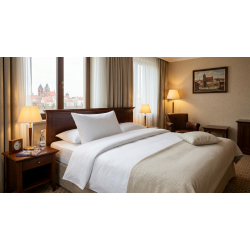 HotelLine Poszwa 100% bawełna adamaszek pasek 1cm