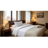HotelLine Bettbezug 100% Baumwolle Damast 1 cm Streifen - 140x200 cm