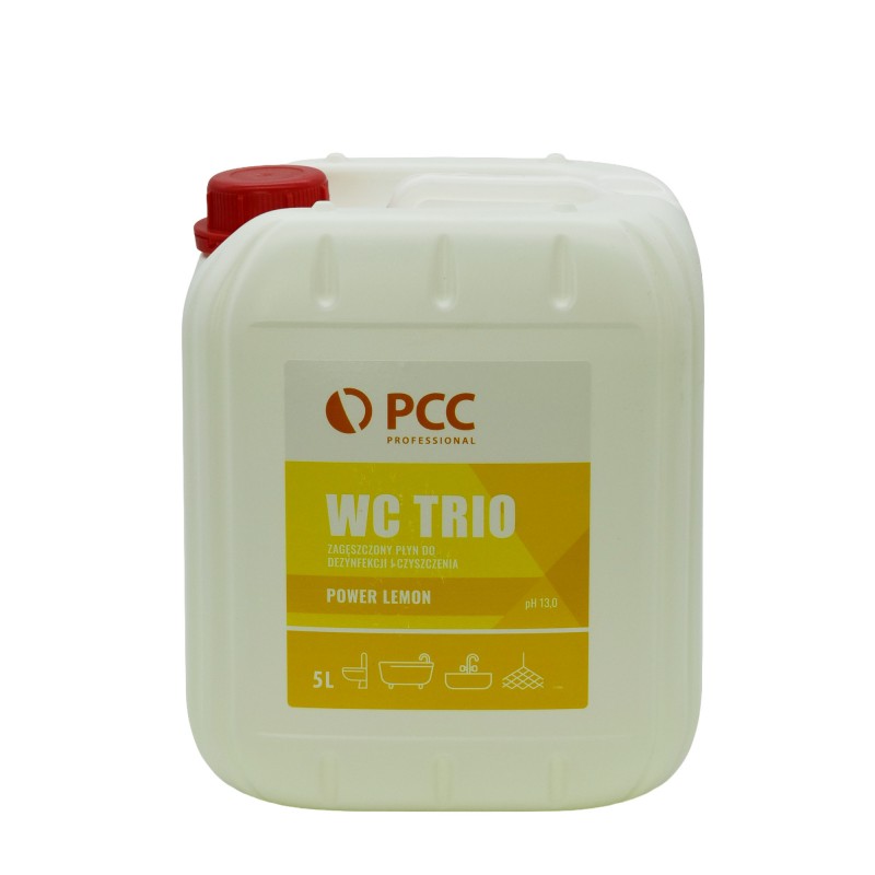Płyn do czyszczenia i dezynfekcji toalet WC TRIO Power Lemon 5L PCC Professional