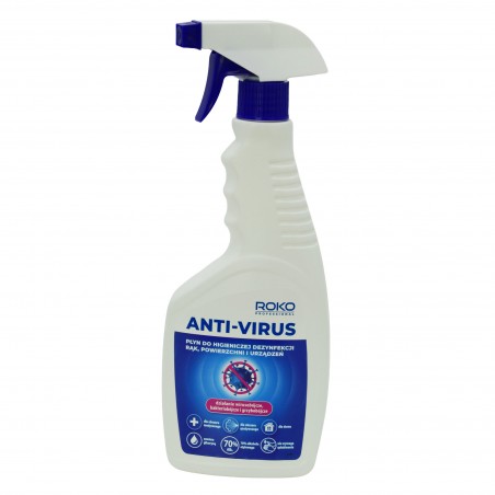 Płyn do dezynfekcji z alkoholem ANTI-VIRUS 500ml ROCO/ PCC Professional