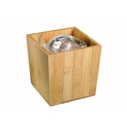 koszyk, pojemniczek, na przyprawy, z drewna bambusowego - 1szt, S0078