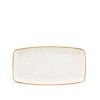 Talerz porcelanowy trójkątny 15 cm Evolve STONECAST BARLEY WHITE