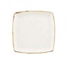 Talerz porcelanowy kwadratowy 31 cm Evolve STONECAST BARLEY WHITE