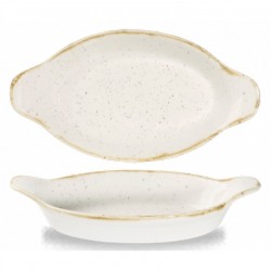 Okrągłe naczynie z uszami CHURCHILL STONECAST BARLEY WHITE