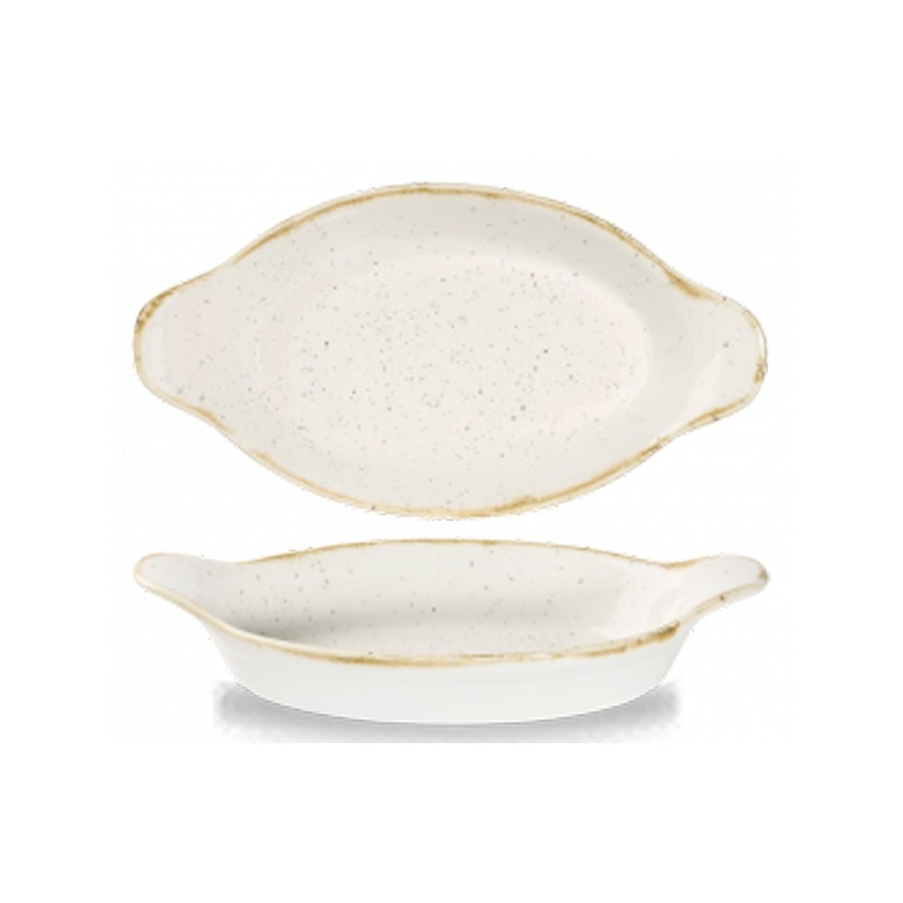 Okrągłe naczynie z uszami CHURCHILL STONECAST BARLEY WHITE
