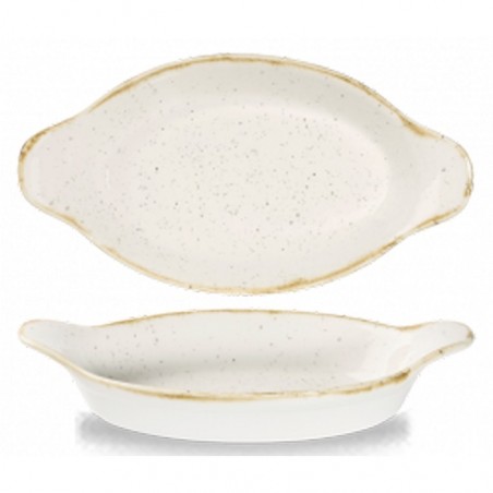 Okrągłe naczynie z uszami CHURCHILL STONECAST BARLEY WHITE