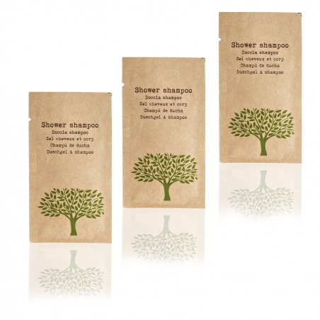 Nature | Einweg Hotel Duschgel&Shampoo 2in1 Sachet 10 ml 500 Nature | Einweg Hotel Duschgel&Shampoo 2in1 Sachet 10 ml 500