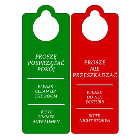 Zawieszka hotelowa 10 szt