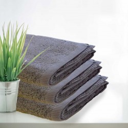 Zestaw dwóch szarych ręczników - Hotelowe Rimini 100% bawełna 500 g/m2