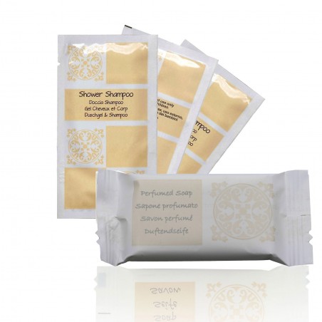 Acanto Shampoo und Duschgel 2in1 Sachet 10ml 100 Stk. und Seife 14g 100 Stk.