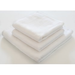 Białe ręczniki hotelowe 70x140cm Aqua 500 g/m2 100% bawełna