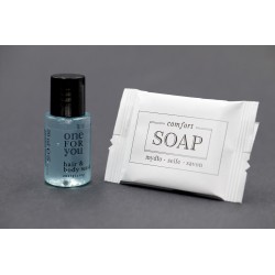 Zestaw kosmetyków hotelowych One For You szampon-żel 20ml 600szt + mydło 14g 500szt