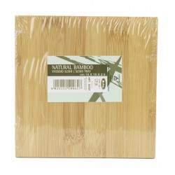 Kosmetik-Tablett Bambus 15x15cm
