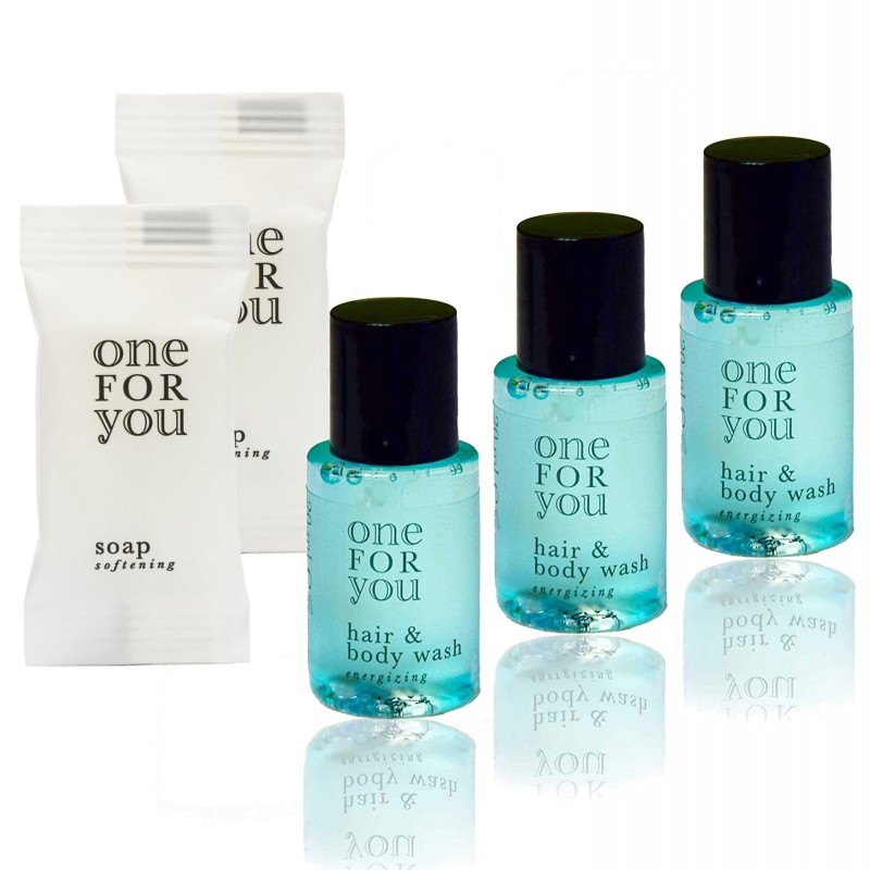 One For You Kosmetikset Shampoo-Gel 20ml 100Stk + Seife 10g 100Stk