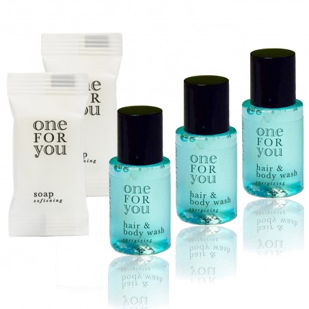 One For You Kosmetikset Shampoo-Gel 20ml 100Stk + Seife 10g 100Stk