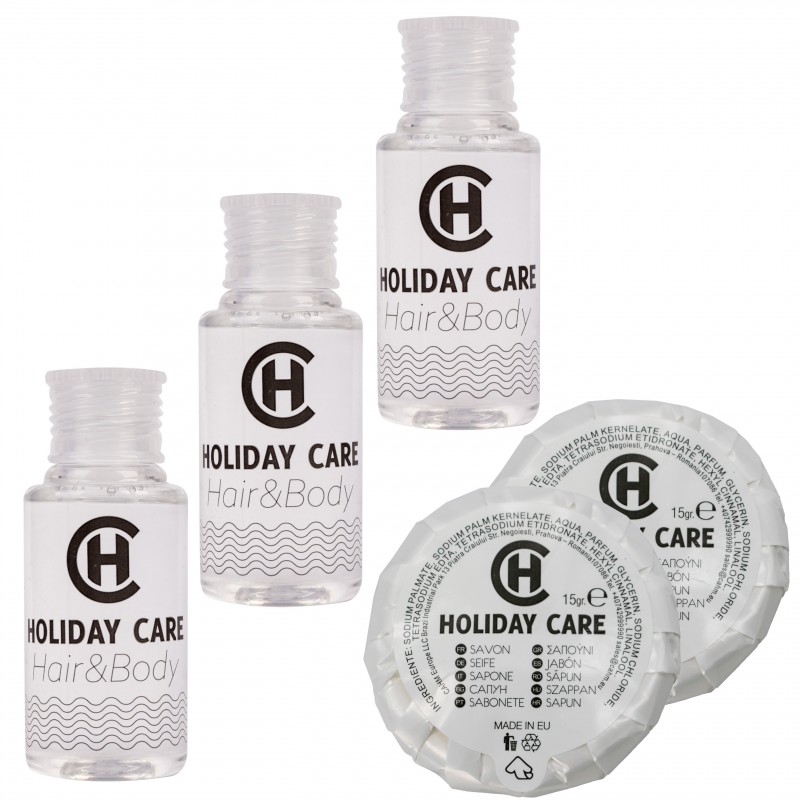 Hotel Set Holiday Care Duschgel 30ml 400Stk. + Seife 15g 400Stk.