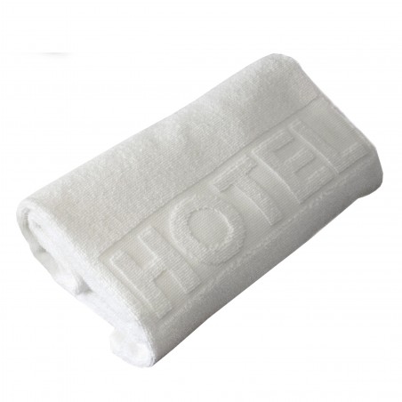 KISSEN |  Hotel Handtuch weiss "HOTEL" 500 g/m2 100% Baumwolle