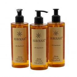 Szampon, żel, mydło 3w1 Havana w okrągłej butelce 300ml