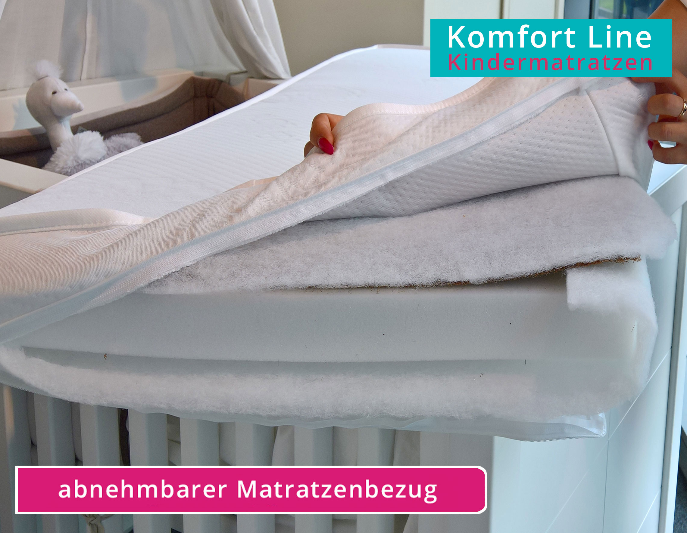 Matratze Lux KOMFORT Line Kindermatratzen | Comfort-Pur